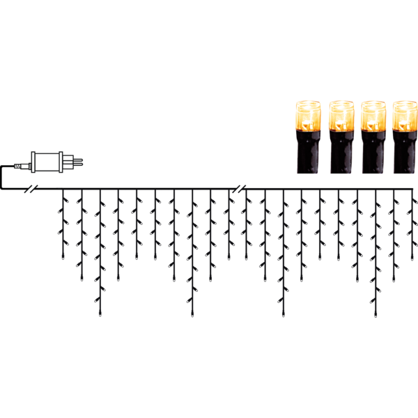 Istappsslinga Golden Warm White 12 meter