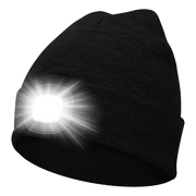 Mössa med inbyggd uppladdningsbar 120 lumen LED-ficklampa