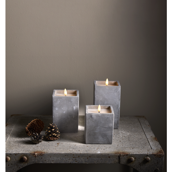 LED Blockljus Flamme Cem