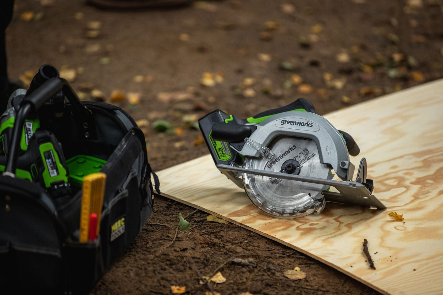 Greenworks Cirkelsåg GD24CS, 24V- utan batteri och laddare
