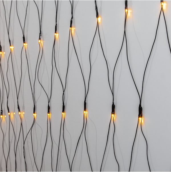 Golden Warm White Ljusnät 2m