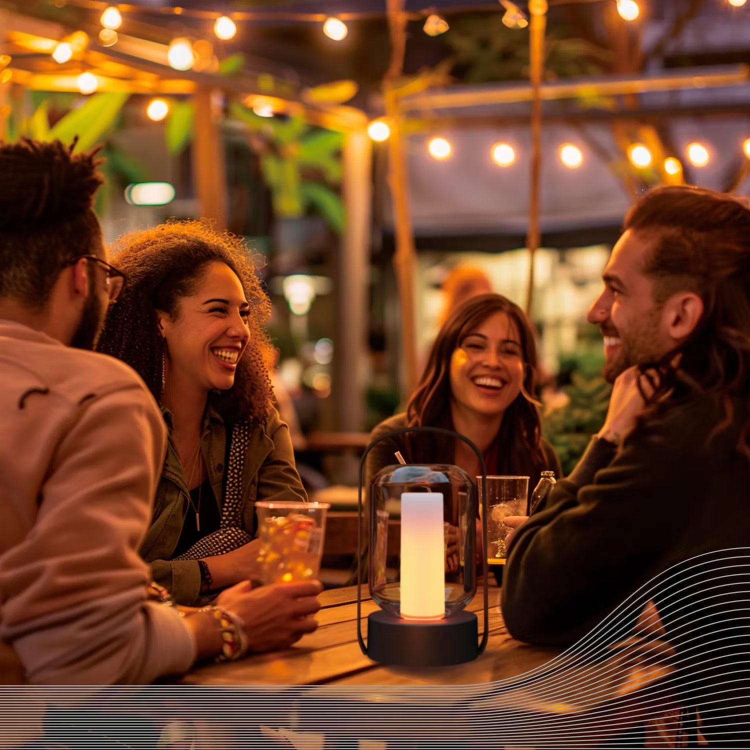 CALEX Bordslykta Como Svart