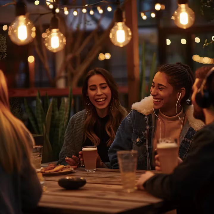 CALEX Partyslinga Varmvit 30m