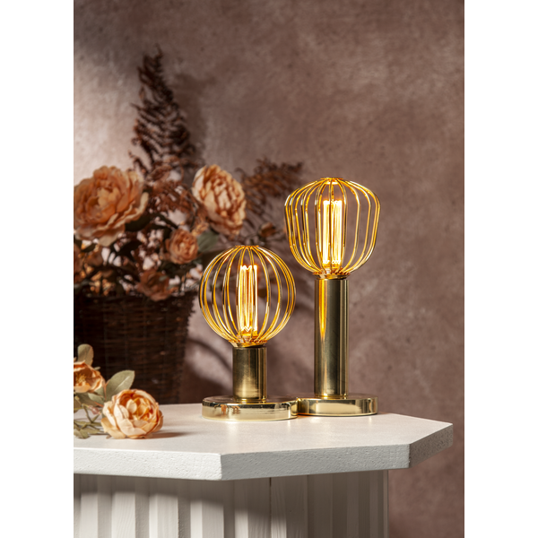 LED-lampa E27 G125 Decoled Metal 4.3w 1800K 3-Step-Dim