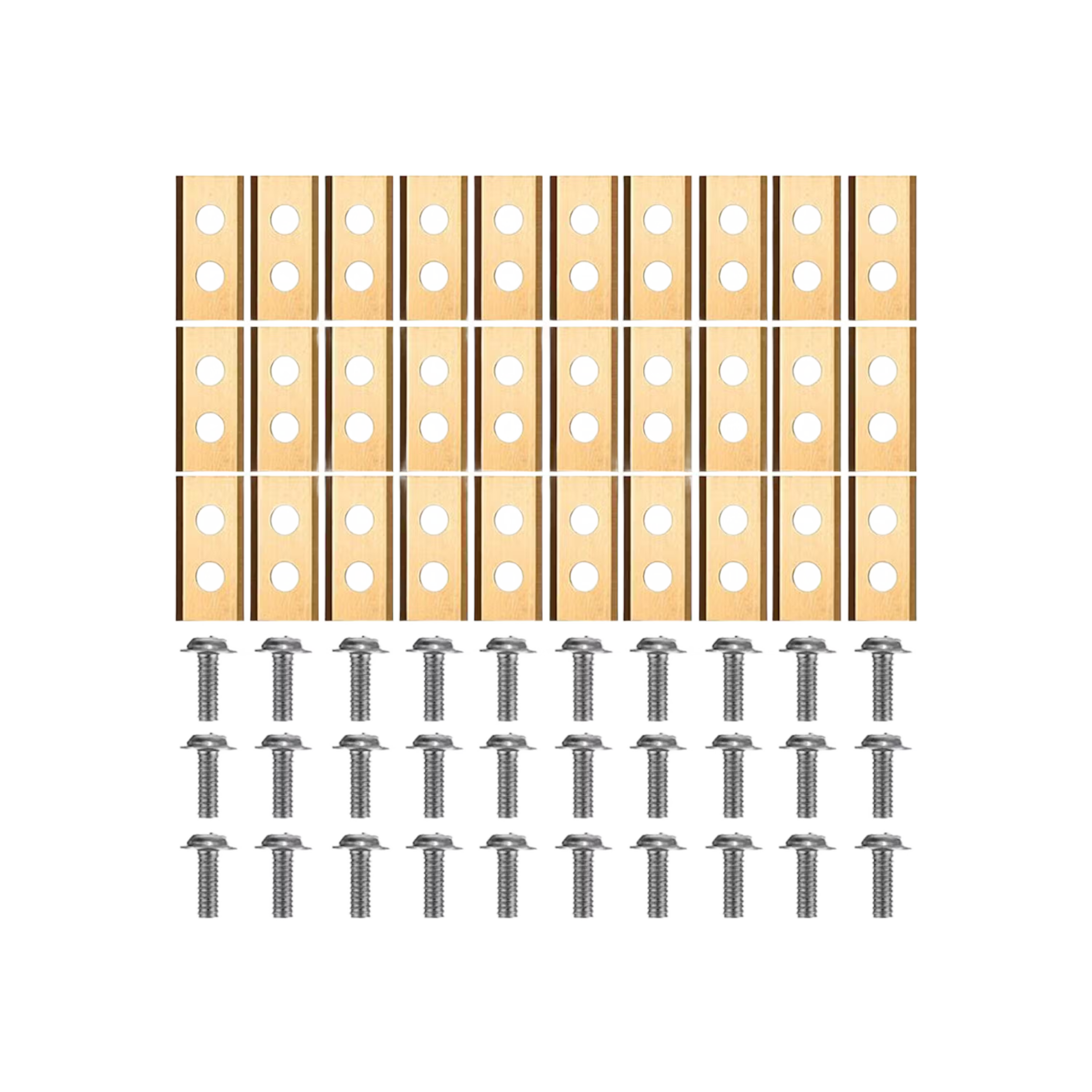 Knivsats för Worx och Redback robotgräsklippare - 30 st. Titanbelagt stål inkl. Skruvar.